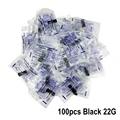 100pcs Black 22G