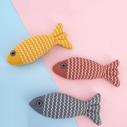 Juguete para gatos resistente limpia dientes y simula pez