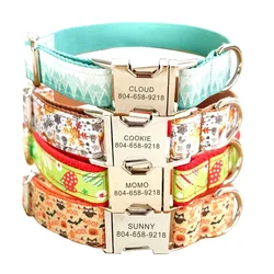 Collar y correa personalizados para perro con grabado gratuito