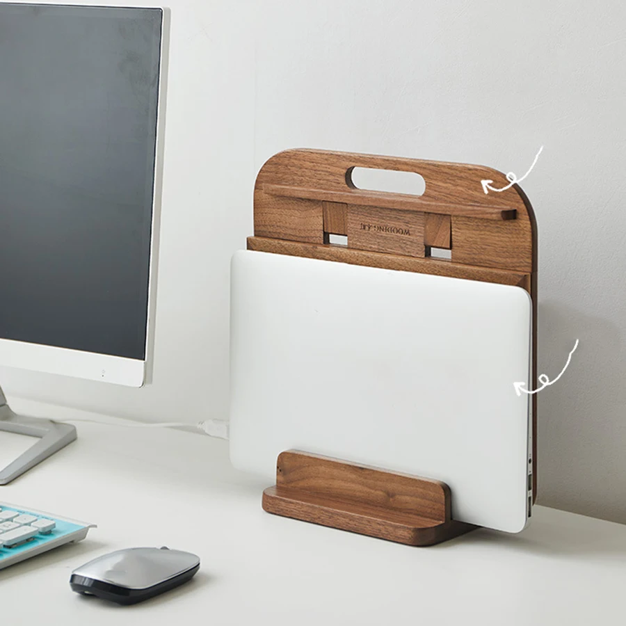 Soporte vertical portátil y tablet – Escritorio ordenado mascotas - imagen 5