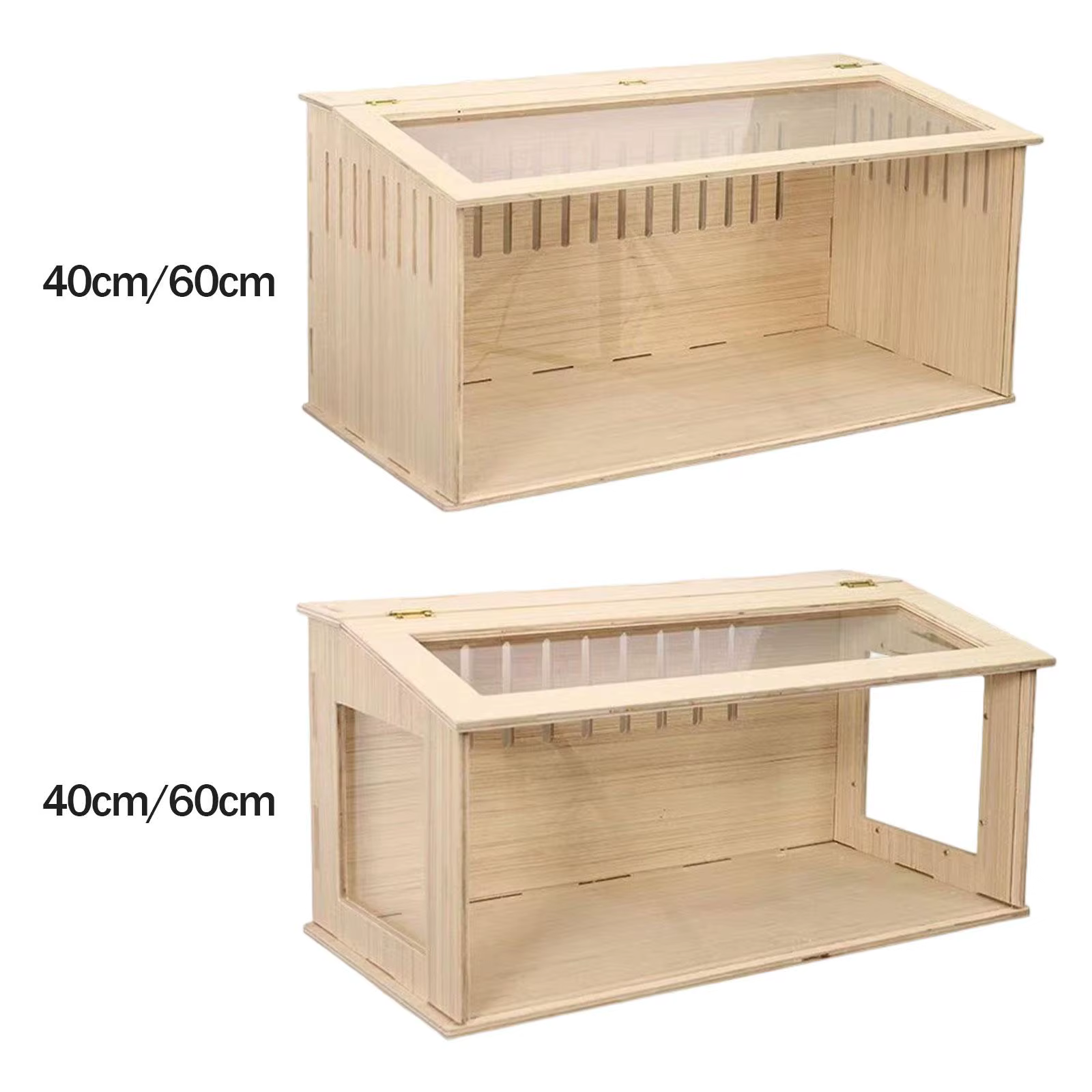 Jaula de madera para hámsters y cobayas con techo abrible - imagen 5