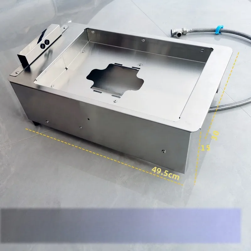 Inodoro con descarga para gatos, inodoro de acero inoxidable para mascotas, gatitos, perros pequeños, caja de arena para gatos, mascotas, gatitos, suministros de productos para cachorros - imagen 4