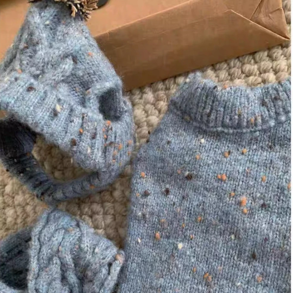 Conjunto térmico para perros mini y gatos: jersey con gorro y bufanda - imagen 3