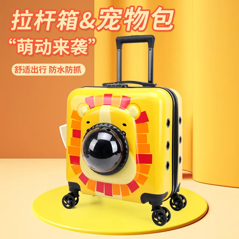 Transportín para gatos transpirable y portátil con diseño divertido - imagen 4
