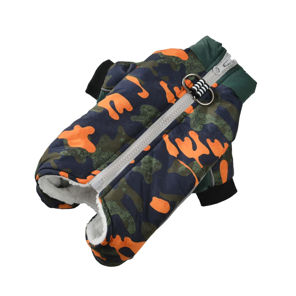 Ropa cálida para perros pequeños y medianos, chaqueta de lana impermeable para cachorros, abrigo, monos para mascotas Bulldog Francés, Pug, Otoño e Invierno - imagen 2