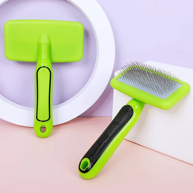 Peine para perros, removedor de pelo para mascotas, cepillo para perros, peines densos para perros, limpieza de nudos, masaje, cepillo para gatos, accesorios para el cuidado de perros y mascotas - imagen 4