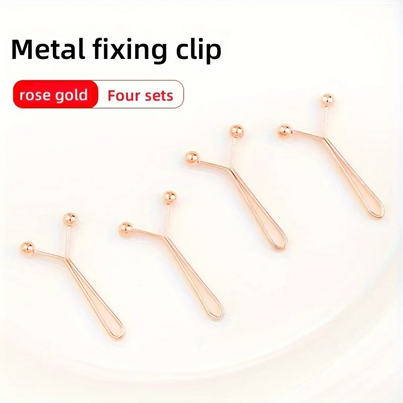 Clip de metal invisible para apretar la cintura, clip de botón ajustable adecuado para jeans y ropa, accesorios de moda, 4 Uds. - imagen 4
