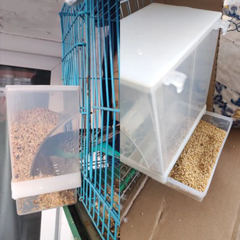 Comedero automático extraíble para pájaros, contenedor para mascotas, prevención de salpicaduras, comida, piel, peonía, herramientas de alimentación para pájaros colgantes, 1-5 uds. - imagen 2