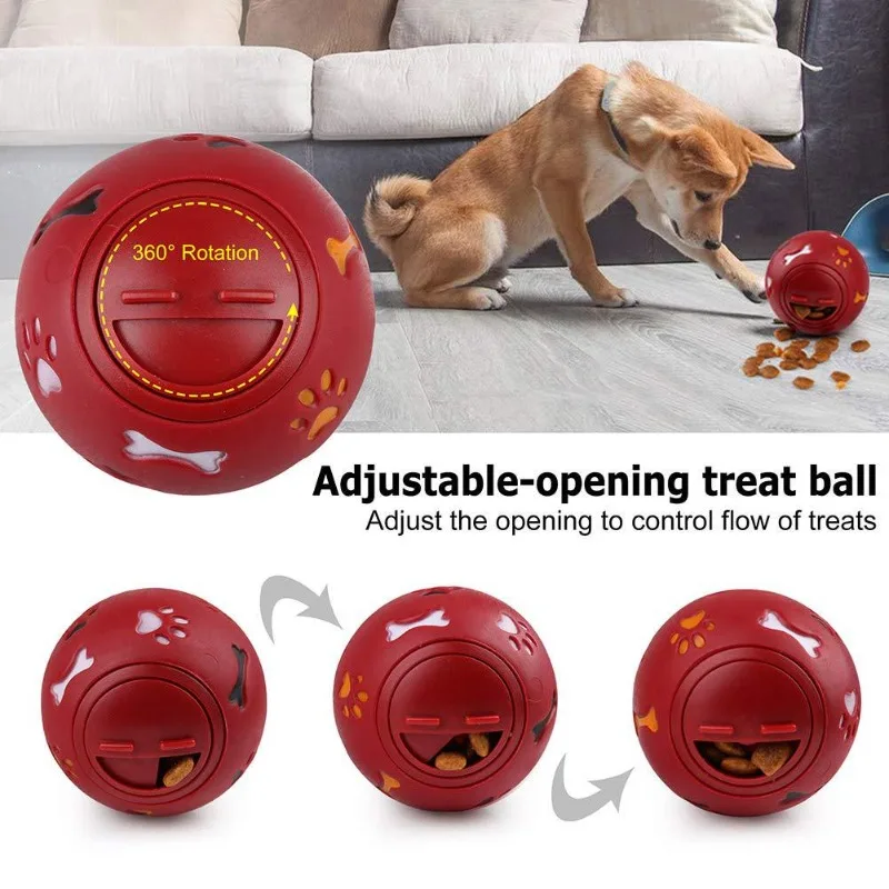 Juguetes para mascotas, pelota de rompecabezas de comida resistente a mordeduras para perros, tamaño multicolor opcional, bola de vinilo con sabor a leche, productos para mascotas
