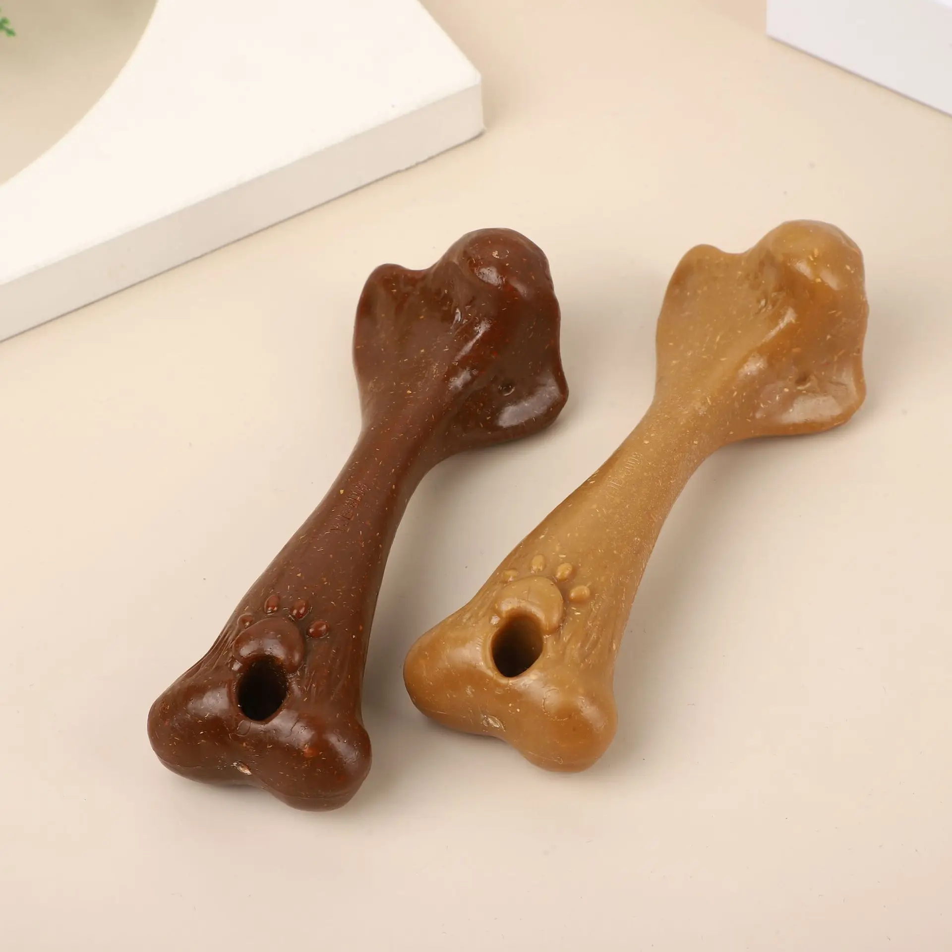 Juguete masticable para perros - Hueso grande y resistente salud bucal