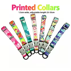 Conjunto collar y correa colorido para perros y gatos pequeños