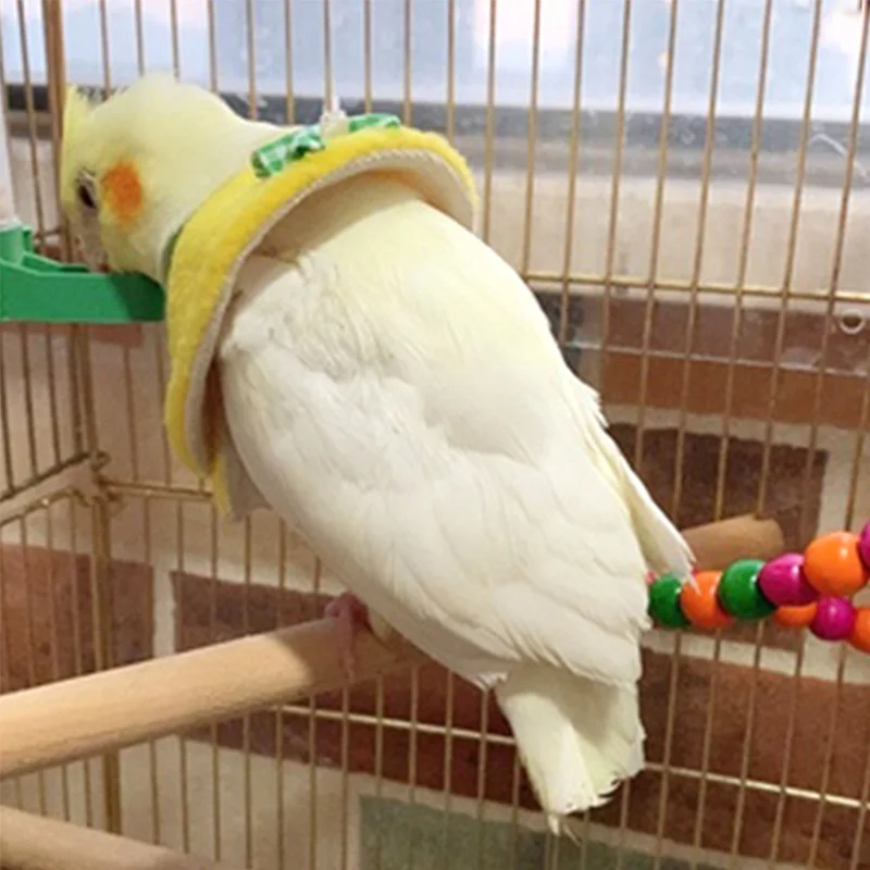 Collar antimordeduras para mascotas, ropa con capa circular, suave, antiarañazos, accesorios para aves, manga de cuello de cacatúa - imagen 3