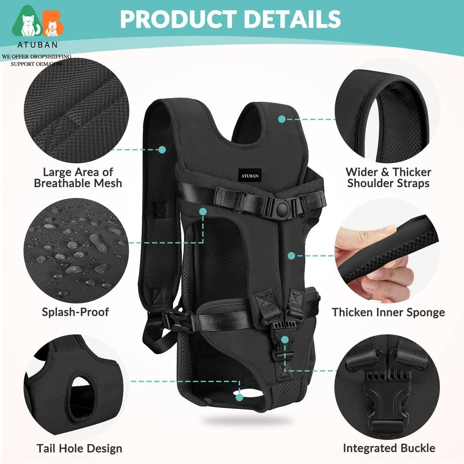 Porta perros deportivo para perros pequeños – Bolso manoslibres - imagen 3
