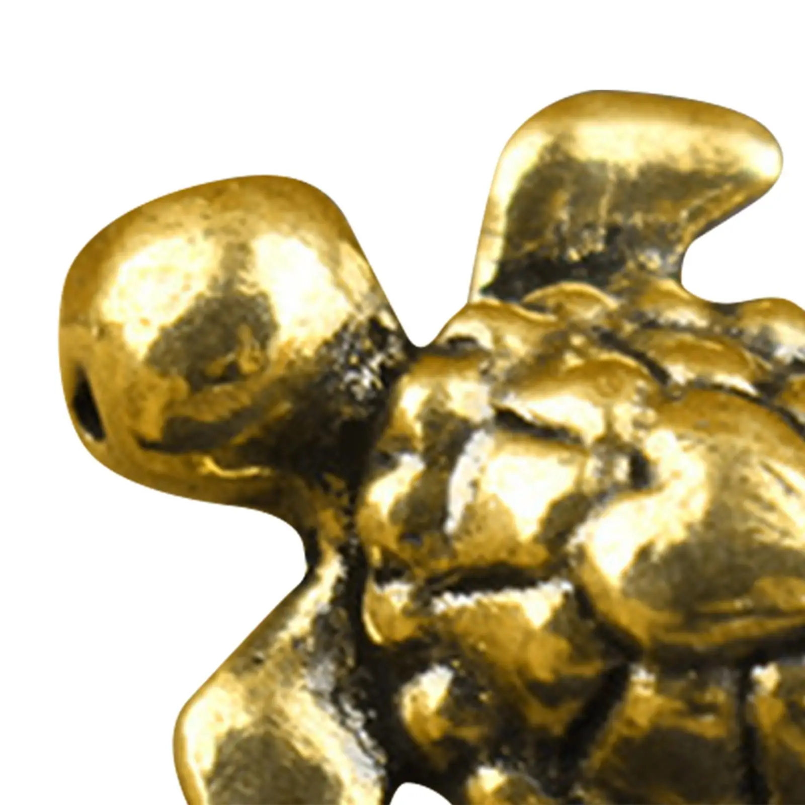 Figura de tortuga de latón, centro de mesa, adorno de colección portátil, escultura de estatua de tortuga para coche, estantería, decoración de oficina - imagen 5