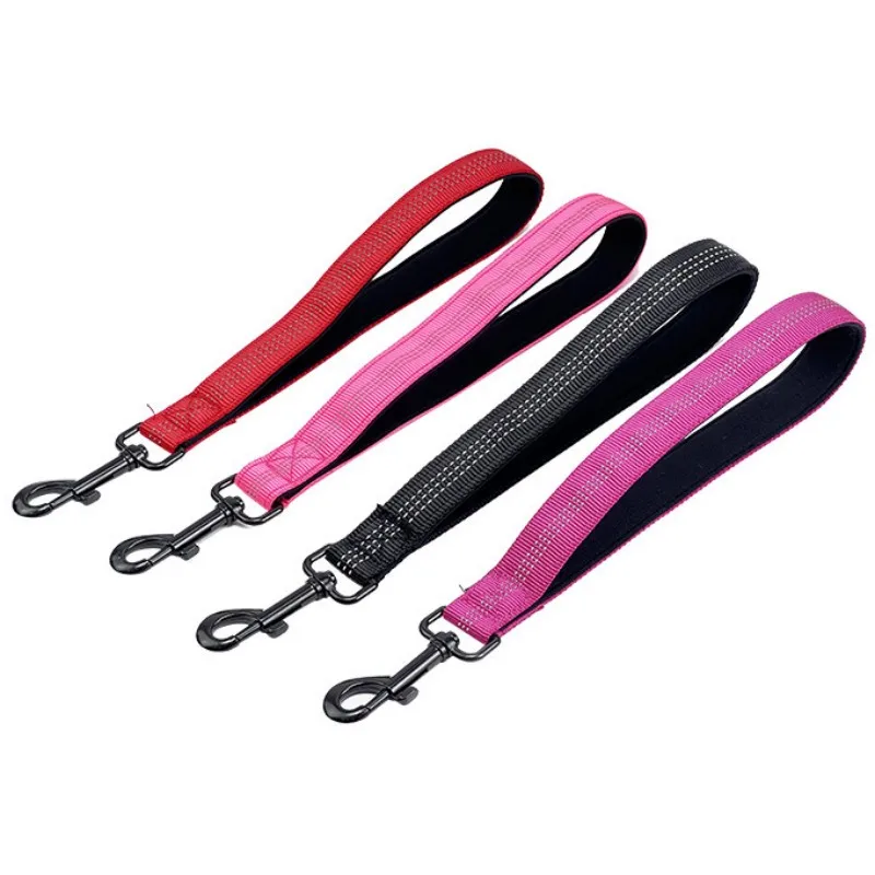 Correa corta de nailon para perro, correa reflectante de 30cm para caminar, mango cómodo, suministros para mascotas - imagen 2