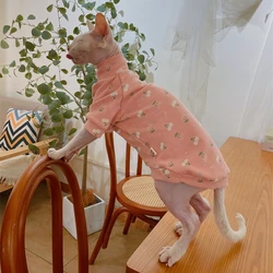 Abrigo elástico de cuello alto para gato Sphynx y Devon Rex – Primavera y otoño