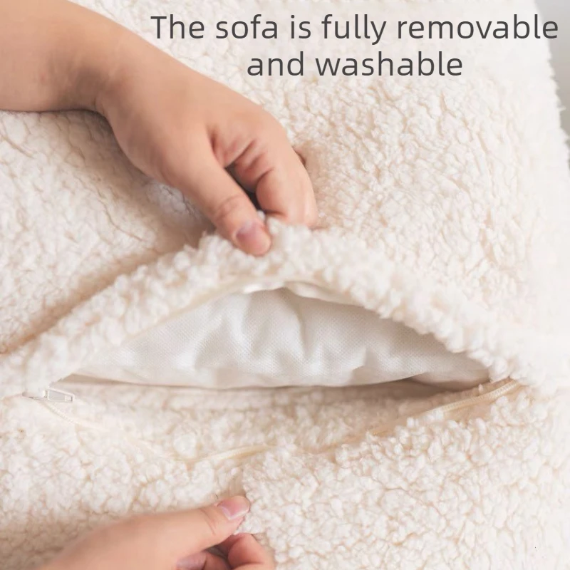 Sofá cama cálido para gatos, peluche suave para dormir, sofá cama desmontable para perros, sofá de lujo para cachorros pequeños y medianos, camas baratas, suministros para mascotas - imagen 5