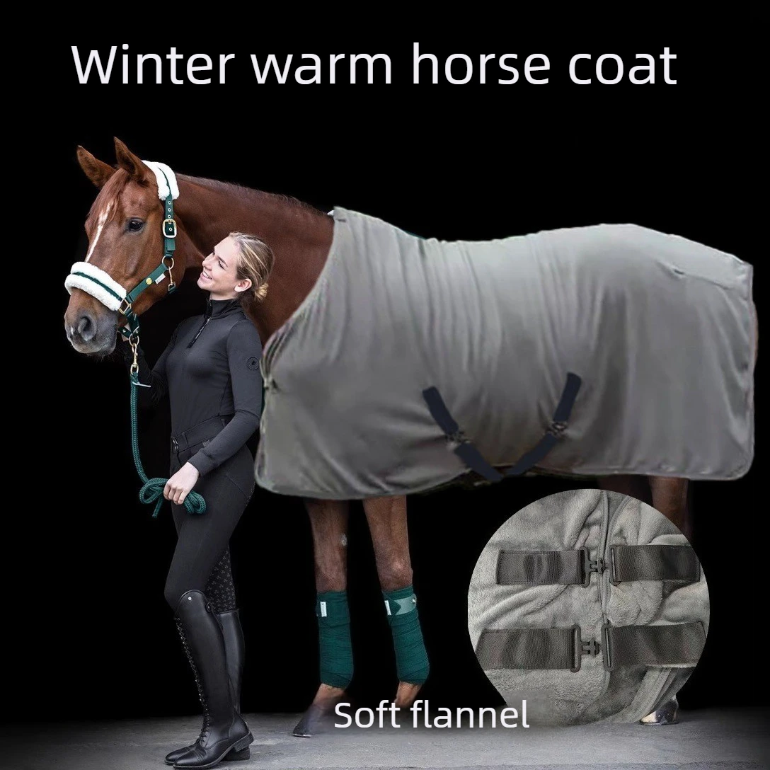 Manta de invierno para caballo con forro polar cálido