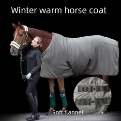 Manta de invierno para caballo con forro polar cálido