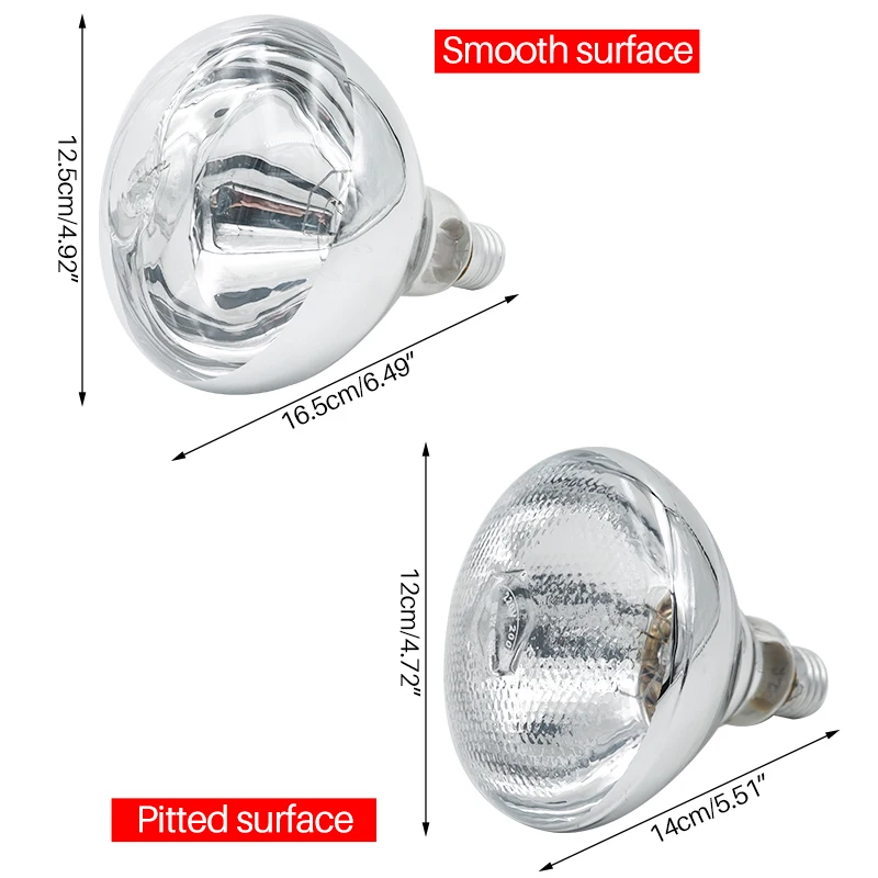 Lámpara de calefacción gruesa, bombilla de cría de alta calidad E27 100W/150W/200W/250W, luz LED para chocadeira de mascotas, escotilla, bombillas calentadoras para pollos y cerdos - imagen 3