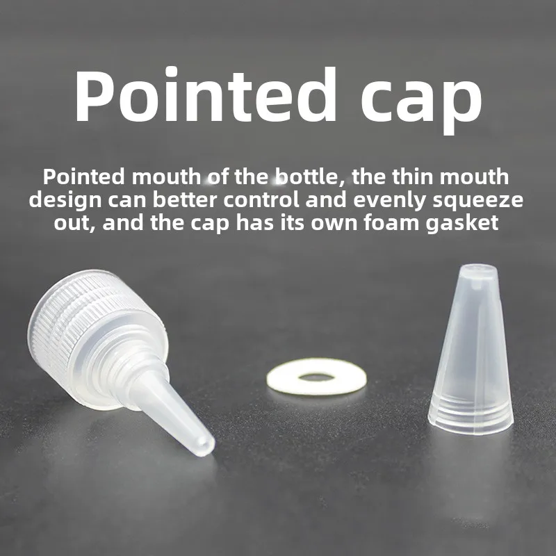 Subembotellado líquido exprimible de boca puntiaguda transparente de 250 ml - imagen 2