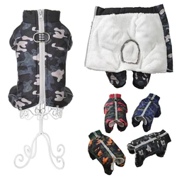 Mono de invierno para perros pequeños y medianos con camuflaje