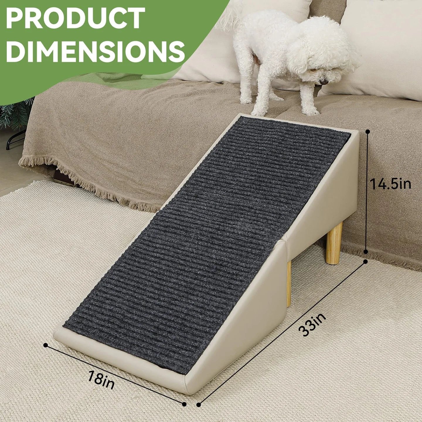 Escalera plegable 2 en 1 para perros y gatos – Antideslizante - imagen 5