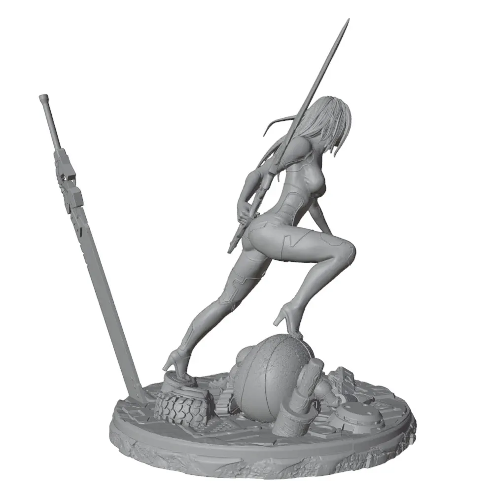 Kit de modelismo en resina Warrior – Miniatura militar sin montar - imagen 5