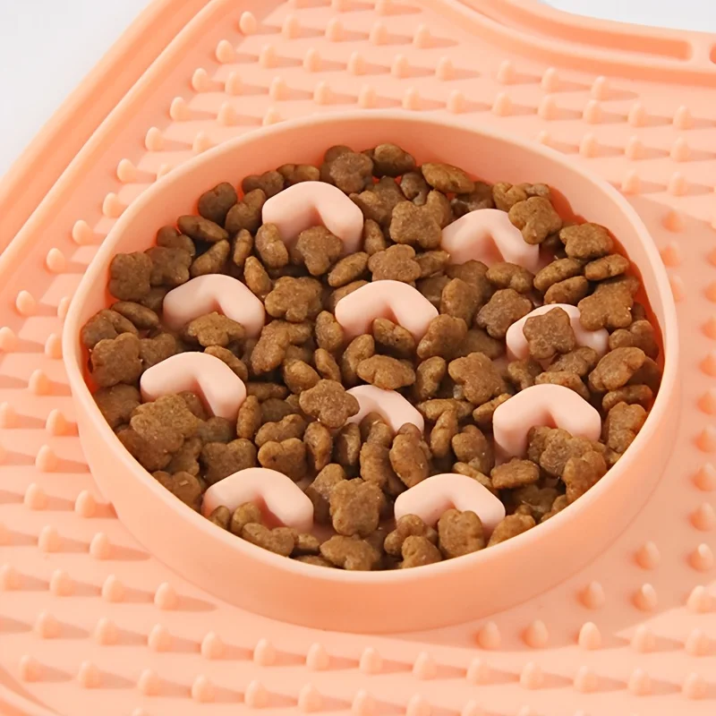 Alfombrilla antideslizante para comida lenta de perros y gatos - imagen 4