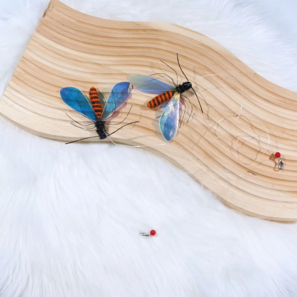 Palo de burlas para gatos de abeja larga simulada, cabezal de repuesto, cuerda de juguete, juguetes para mascotas, 1 ud./2 uds. - imagen 2