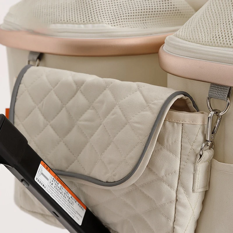 Cute Foldable Cat Stroller for 2 Cats 4 Wheels Outdoor Dual Cat Stroller Bag Detachable Dog Trolley Carrier Luxury Pet Products - imagen 5