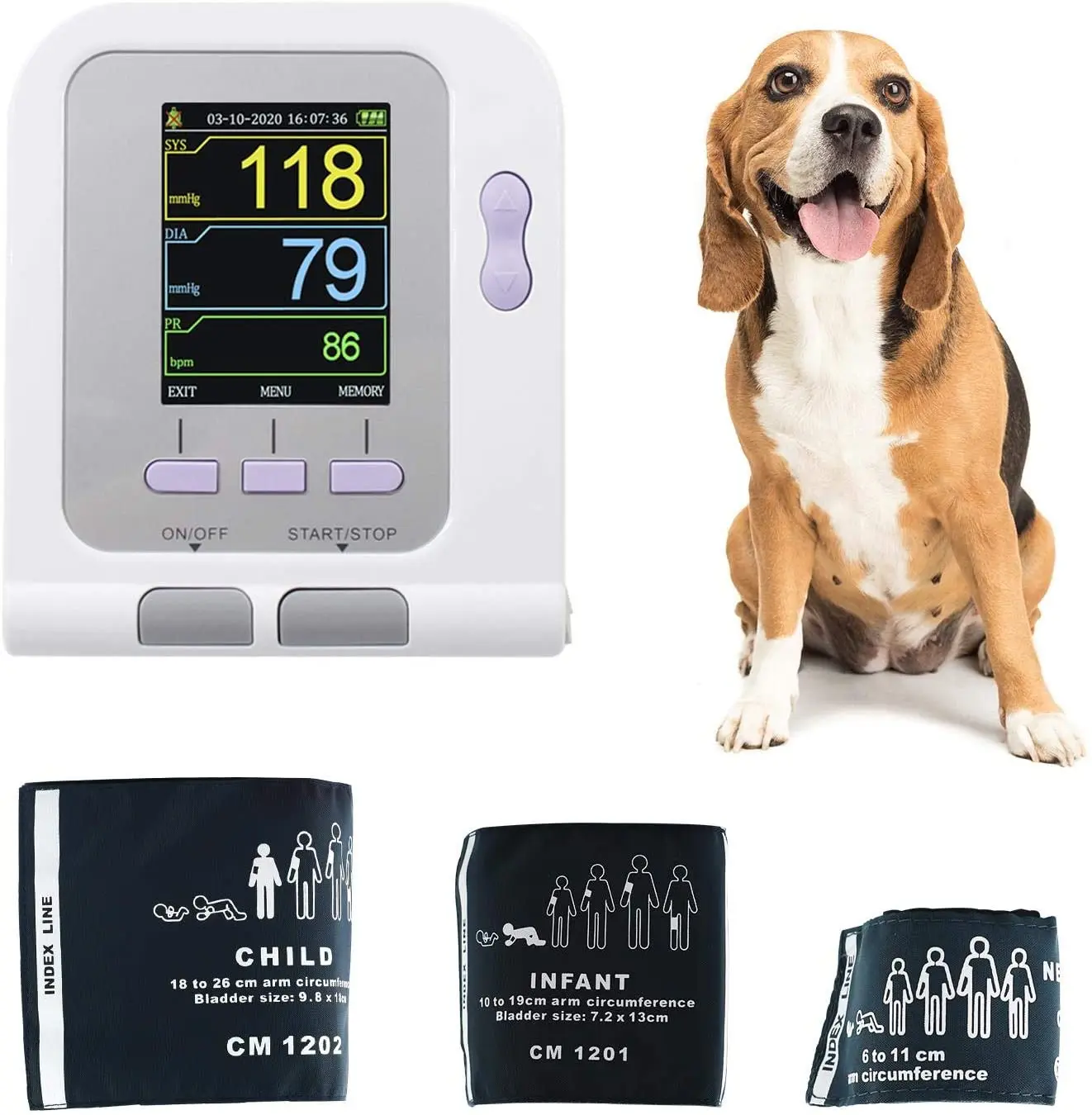 Monitor de presión arterial veterinario para gatos y perros pequeños - imagen 3