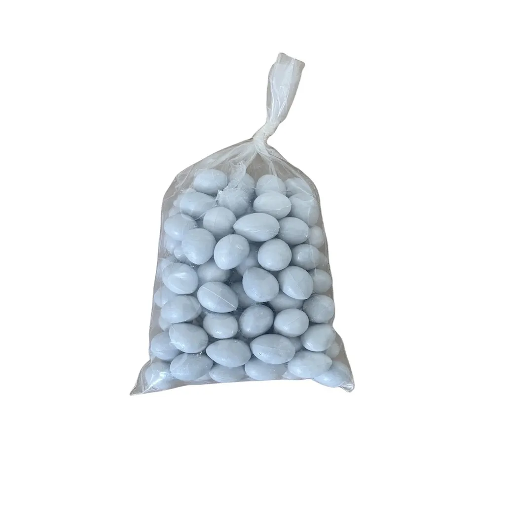 huevos falsos de sustitución para canario, jilgueros...bolsa 100 unidades