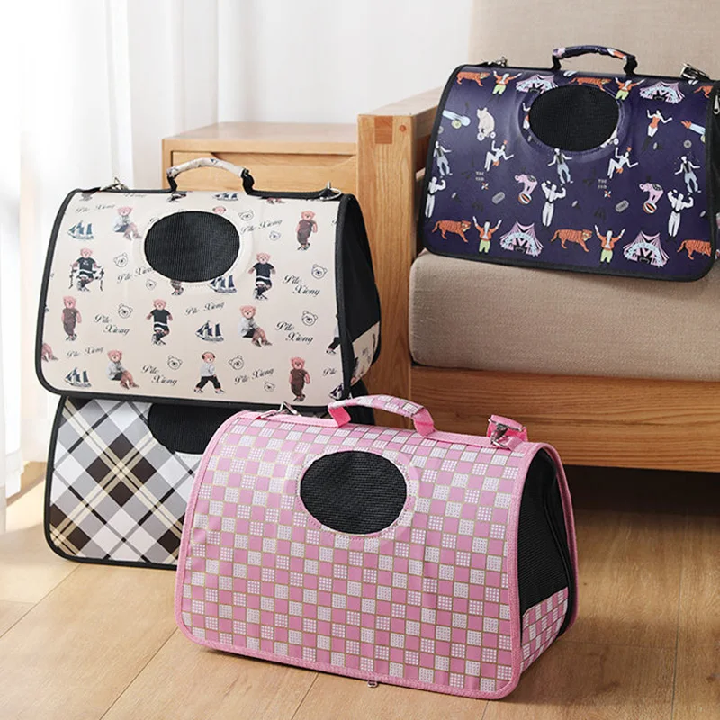 Transportín transpirable para perros pequeños, bolsa de transporte plegable para cachorros y gatos, bolsas para Chihuahua Sphynx, mascotas de viaje, suministros para exteriores - imagen 3