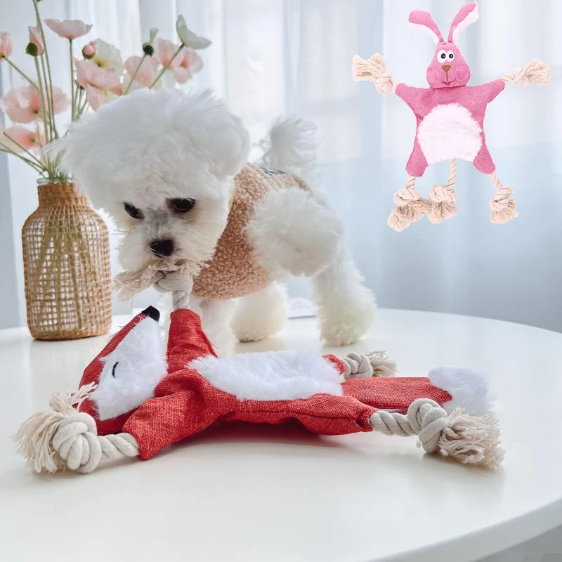 Juguetes chirriantes sin relleno para mascotas con forma animales