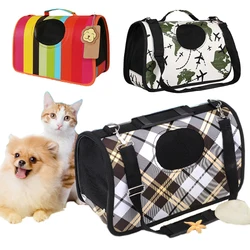 Transportín viaje perros pequeños y gatos – Bolsa blanda transpirable