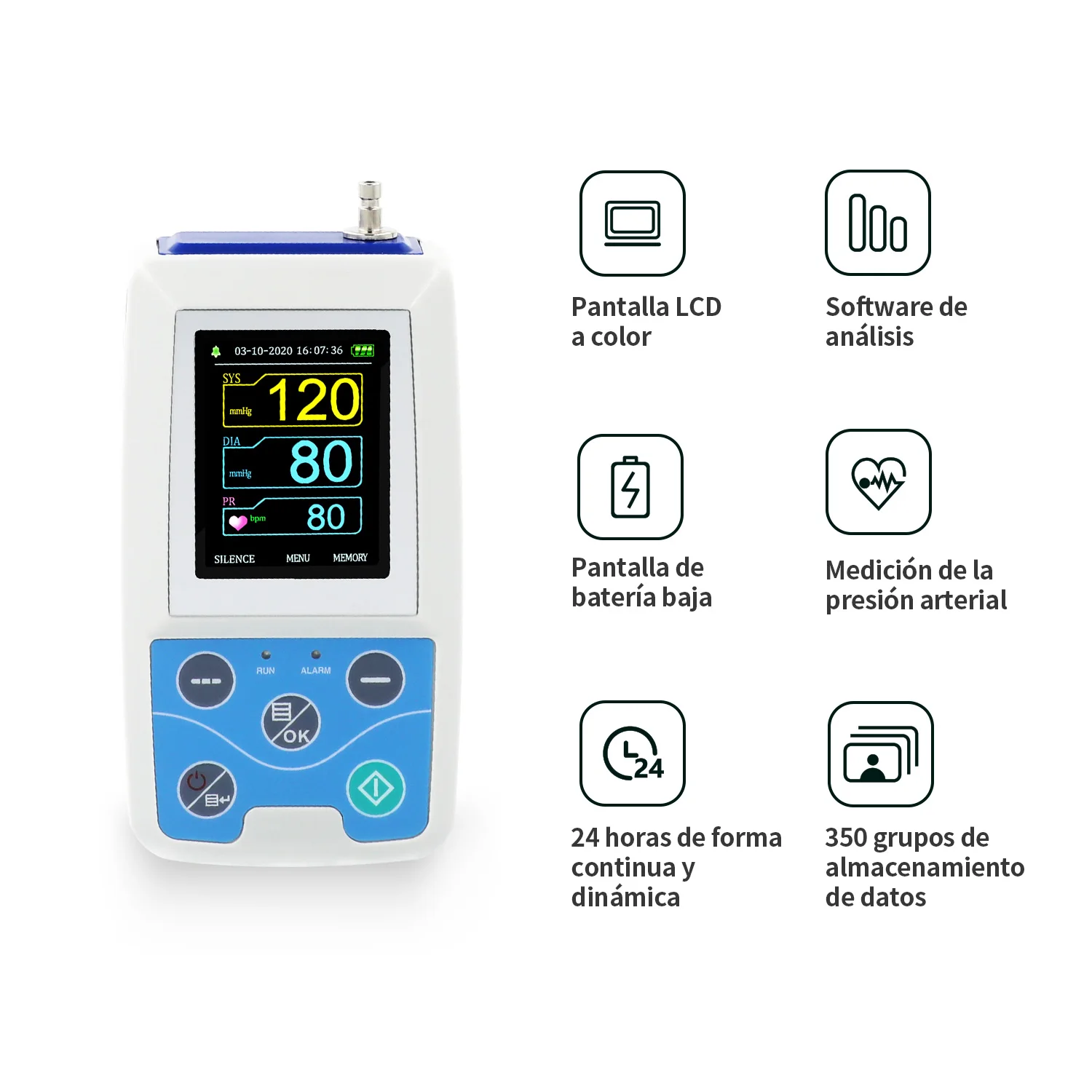 Tabla de especificaciones técnicas - guía