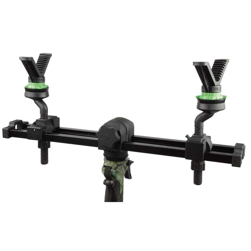 Soporte doble para apoyo de rifle, tiro, caza y trípode