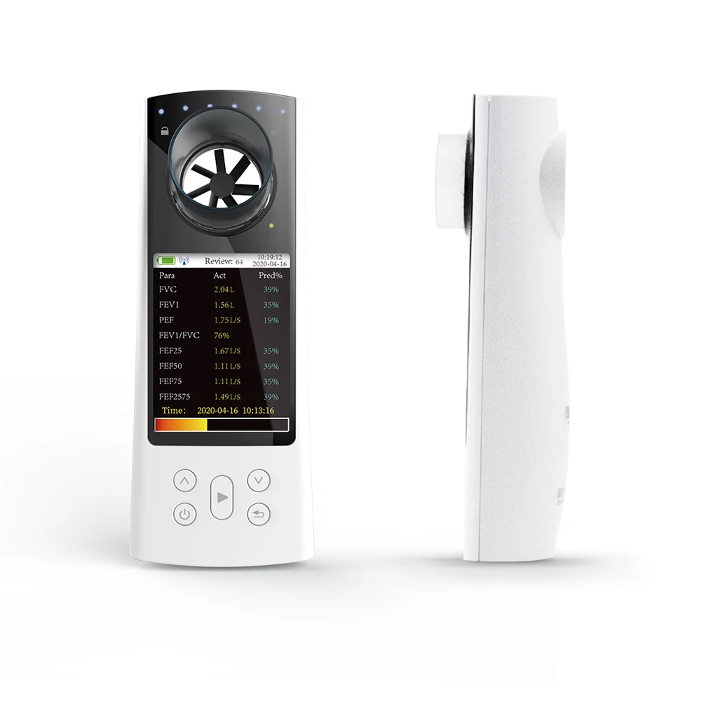 CONTEC Espirómetro Digital Bluetooth SP80B Espirometría Vitalógrafo Diagnóstico de Respiración Pulmonar + Software para PC - imagen 5