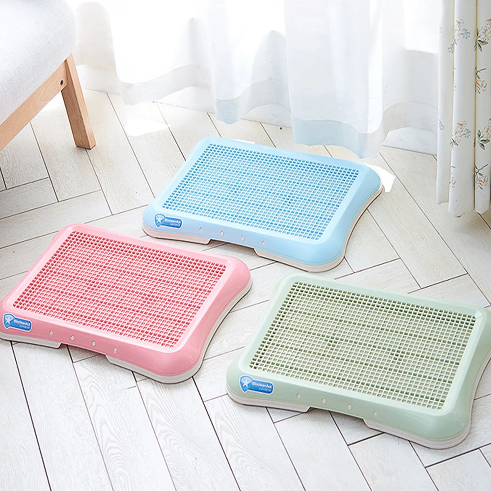 Inodoro para mascotas, inodoro portátil para entrenamiento de perros, orinal interior para perros pequeños, gatos, soporte para almohadilla para cachorros, bandeja fácil de limpiar, suministros para mascotas - imagen 2