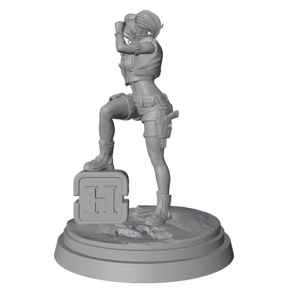 Figura de gato guerrero en resina – Kit sin montar - imagen 4