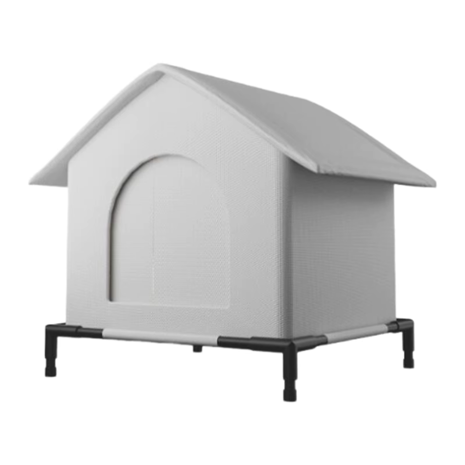 Casa elevated para gato exterior con cojín suave