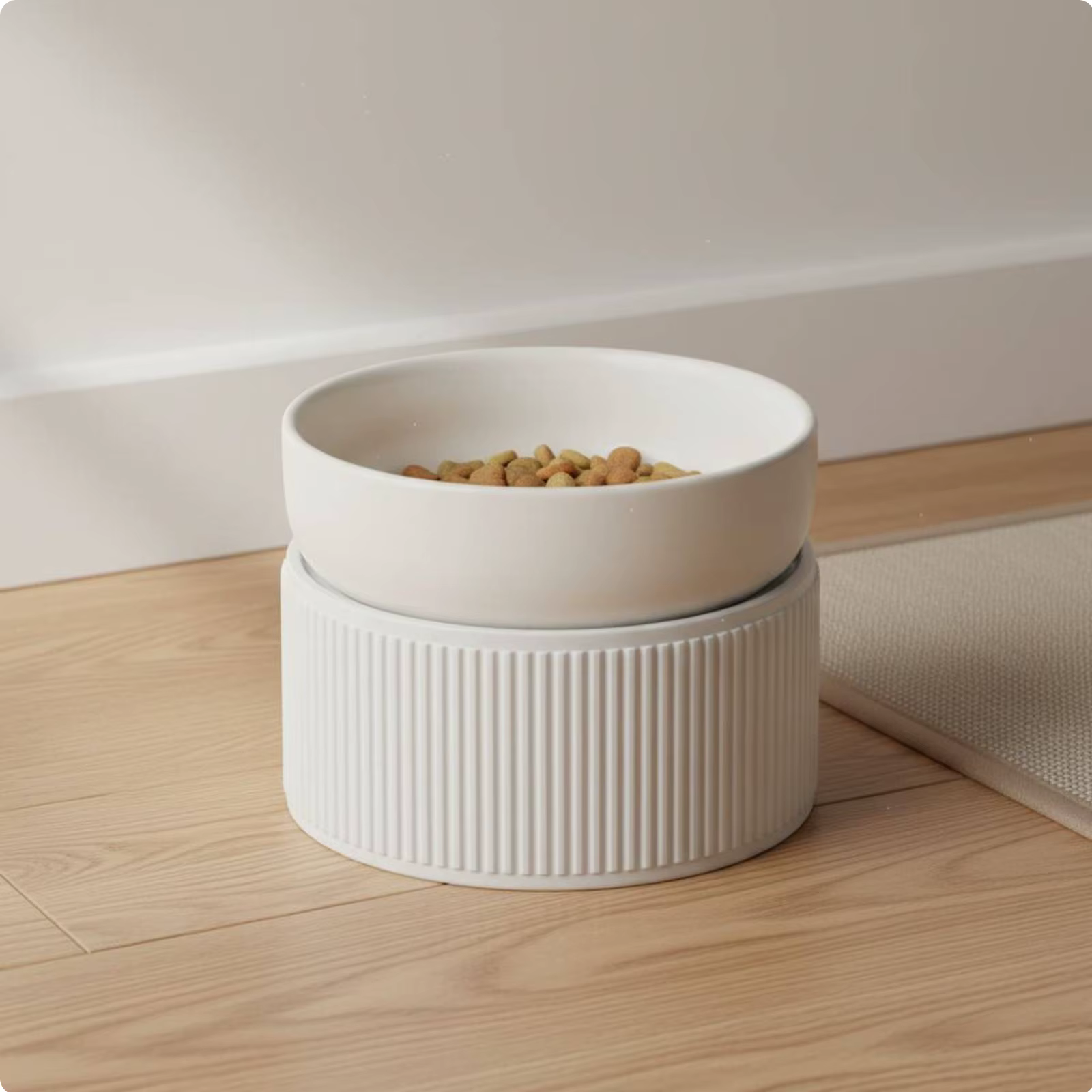 Comedero elevado de cerámica para gatos y perros pequeños - imagen 5