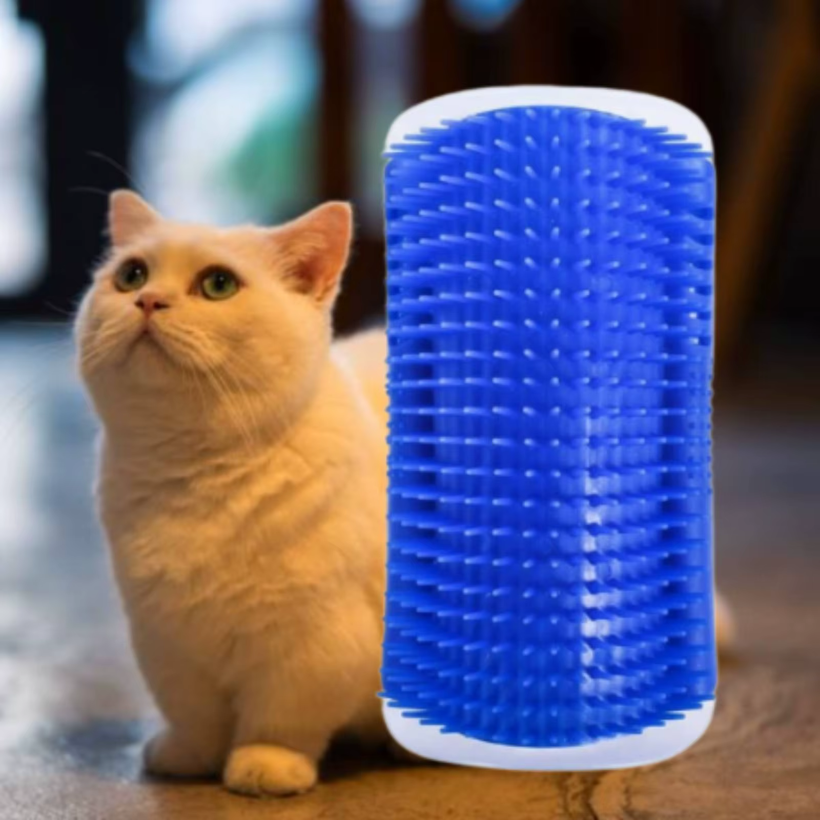 Cepillo y Rascador de Esquina para Gatos – Quitapelos y Masajeador - imagen 5
