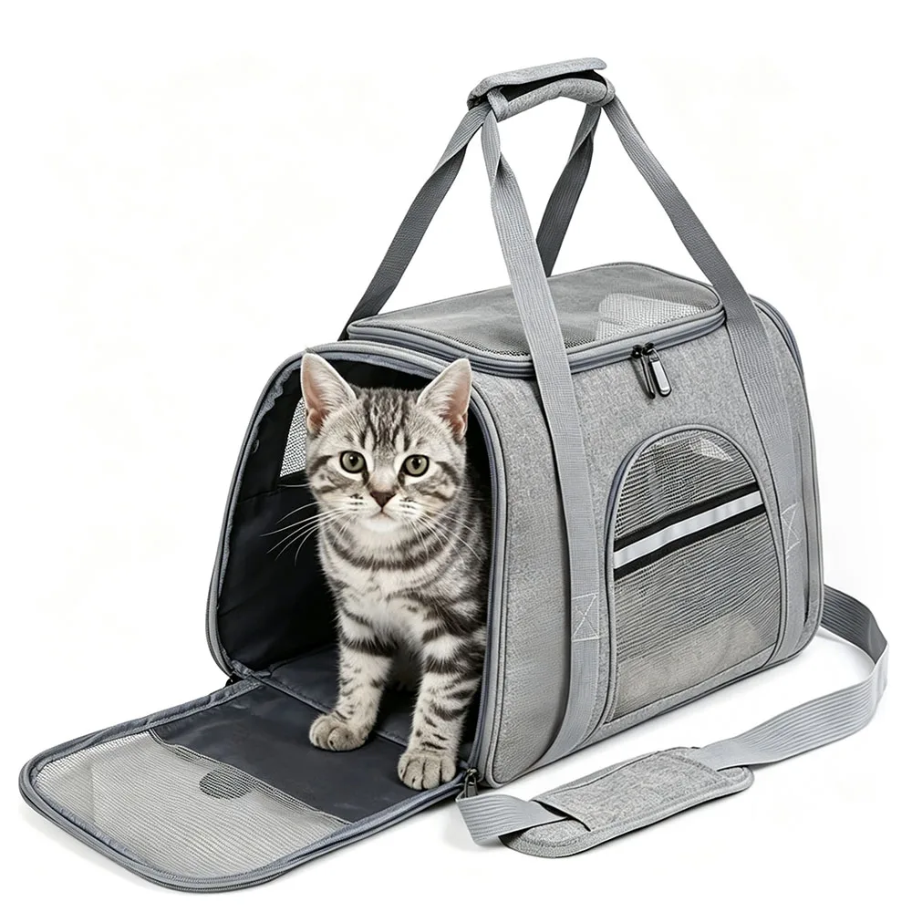 Bolsa de transporte plegable para gatos y perros - imagen 3