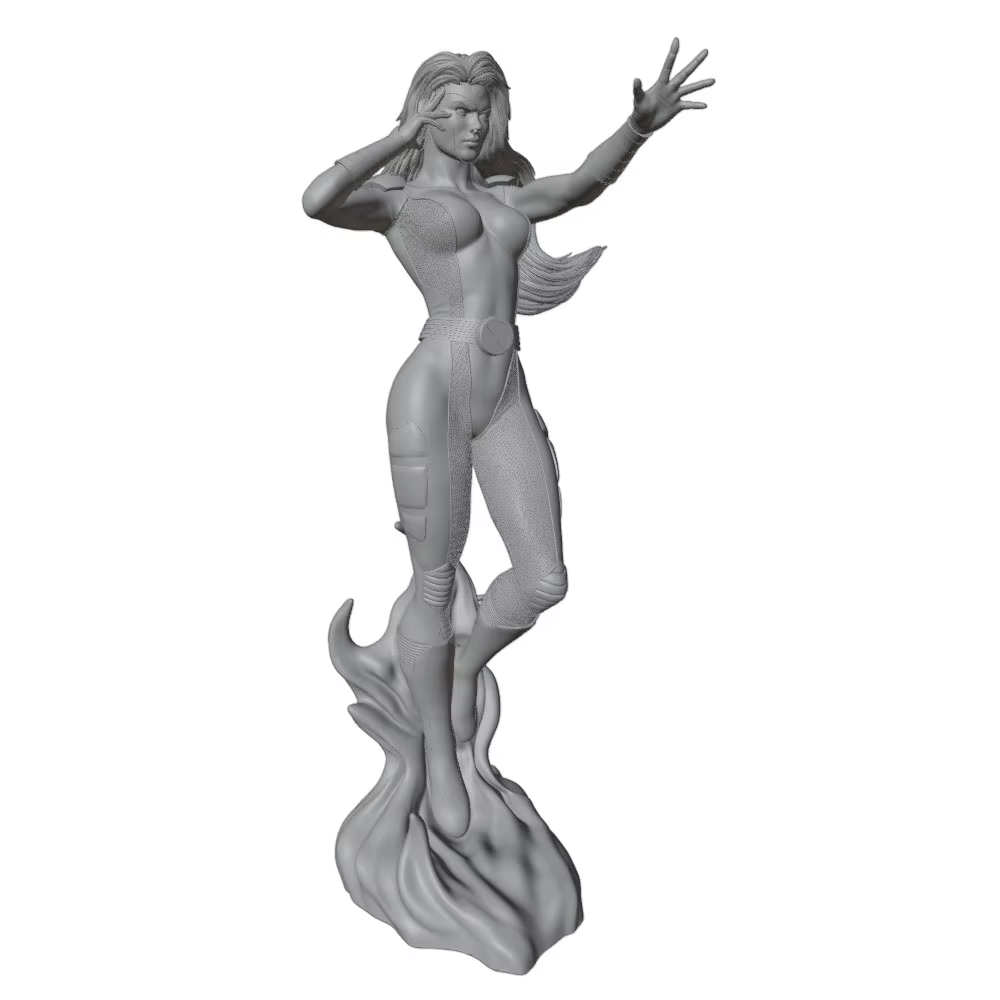 Kit modelo de resina figura de película gris 3D para montar - imagen 4