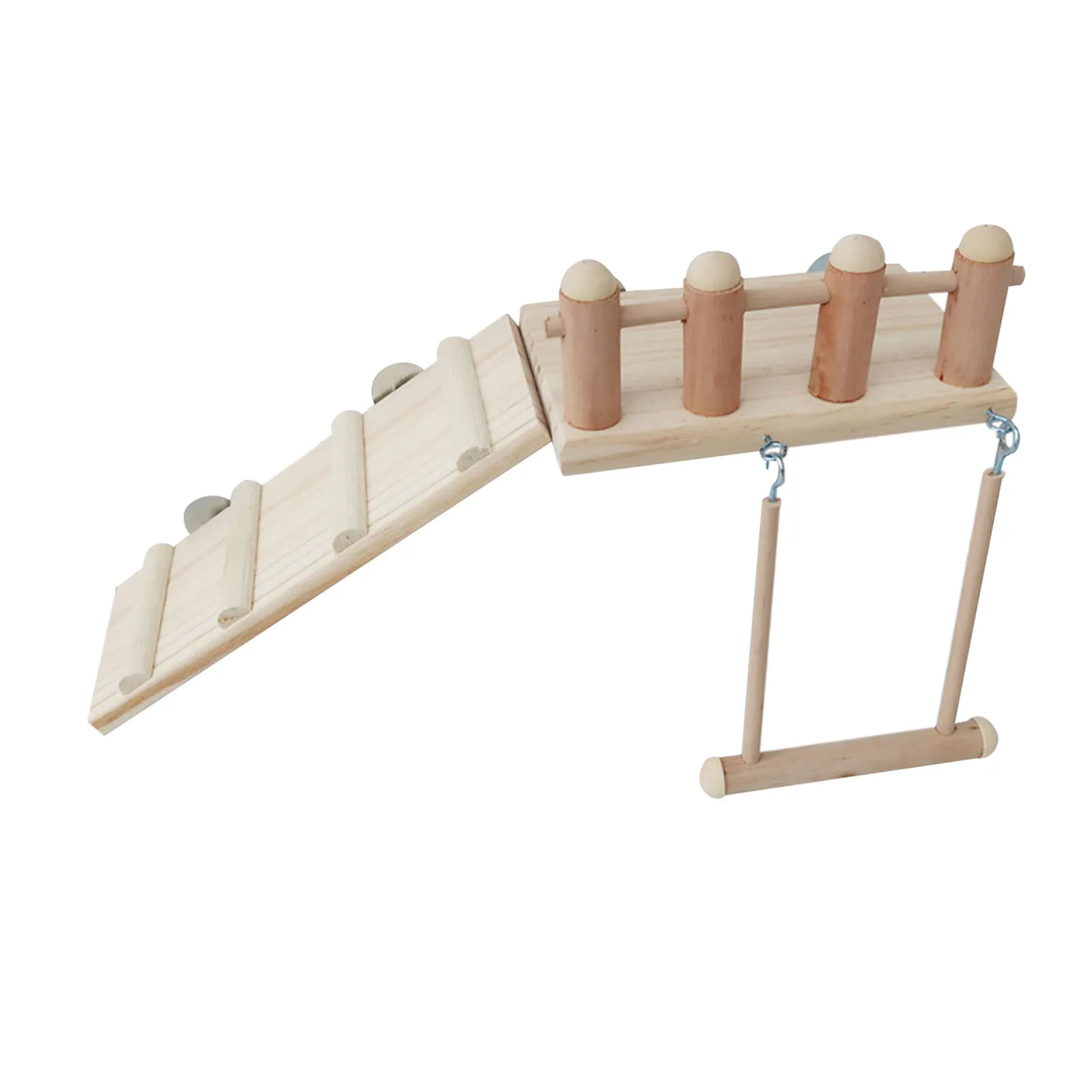 Juego de juguetes para loros y roedores: escalera y columpio - imagen 5