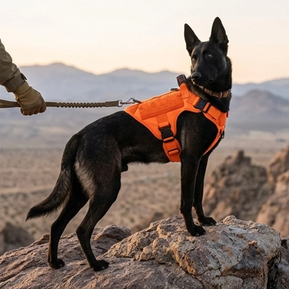 Arnés Táctico para Perro con Correa Elástica – Paseo y Entrenamiento - imagen 4