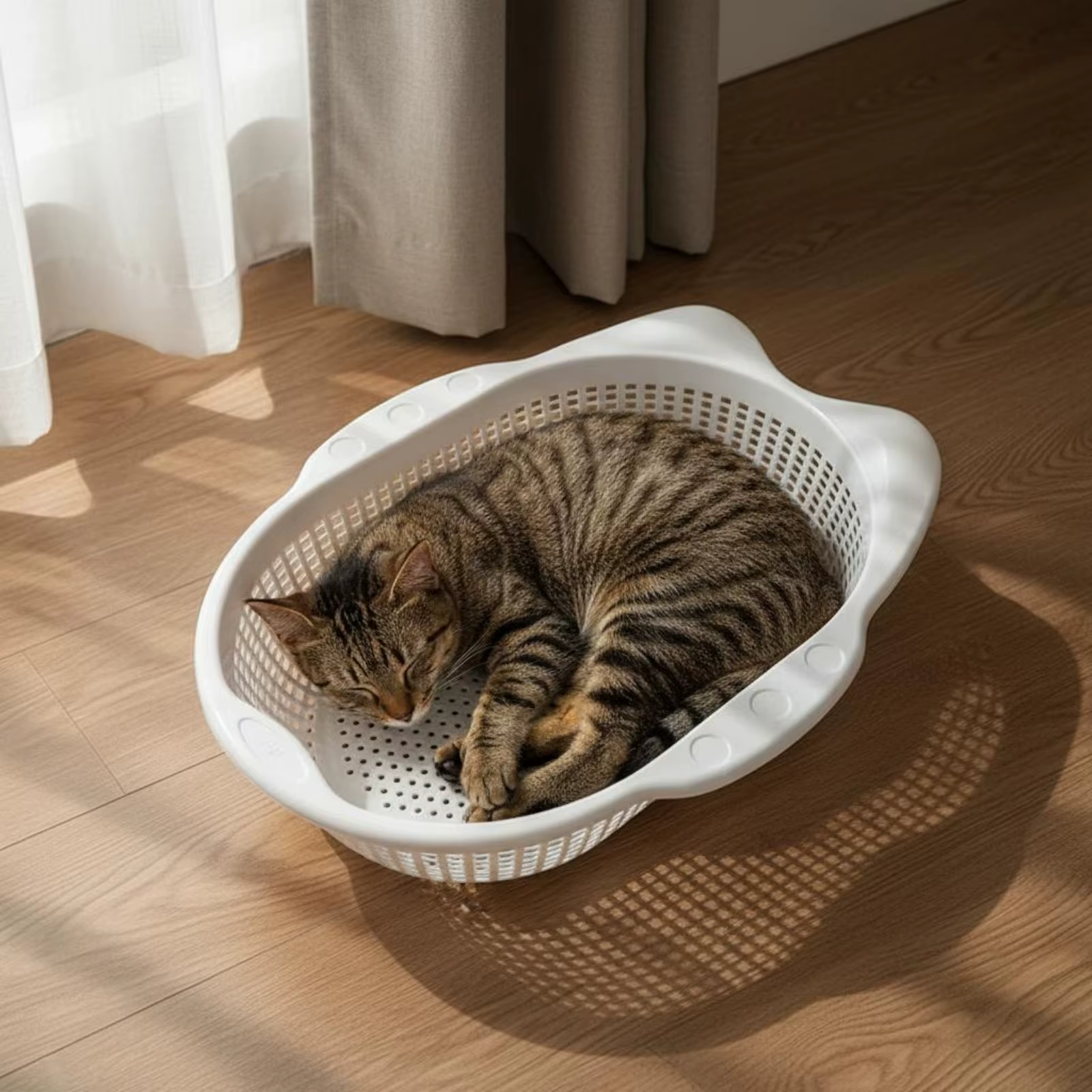 Cama transpirable gruesa para gatos de interior – Colchoneta lavable - imagen 4