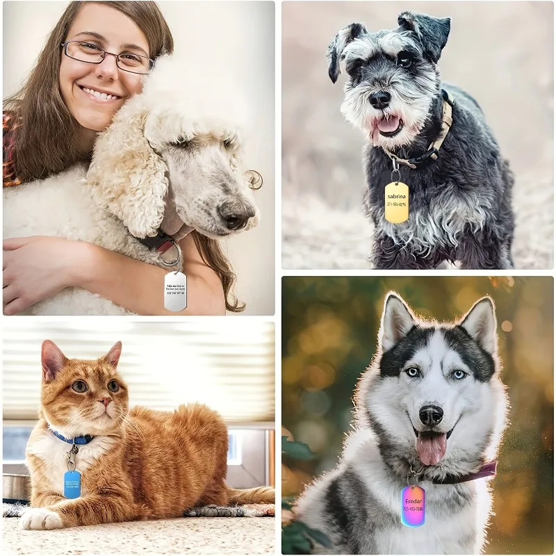 Placa de identificación para perros, grabada con teléfono - imagen 3